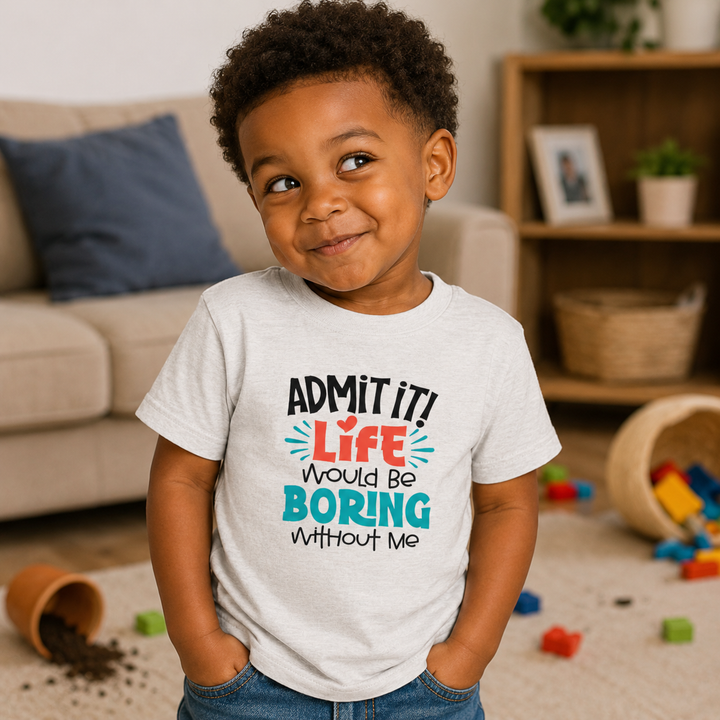 Toddler Short Sleeve Tee - Life Would Be Boring