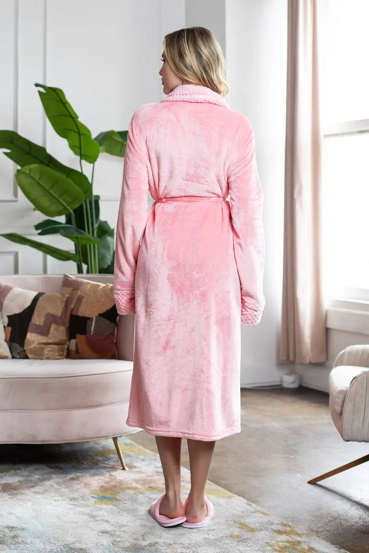Women's Ultra Soft Plush Bathrobe | CloudSoft Luxury Fleece Robe
