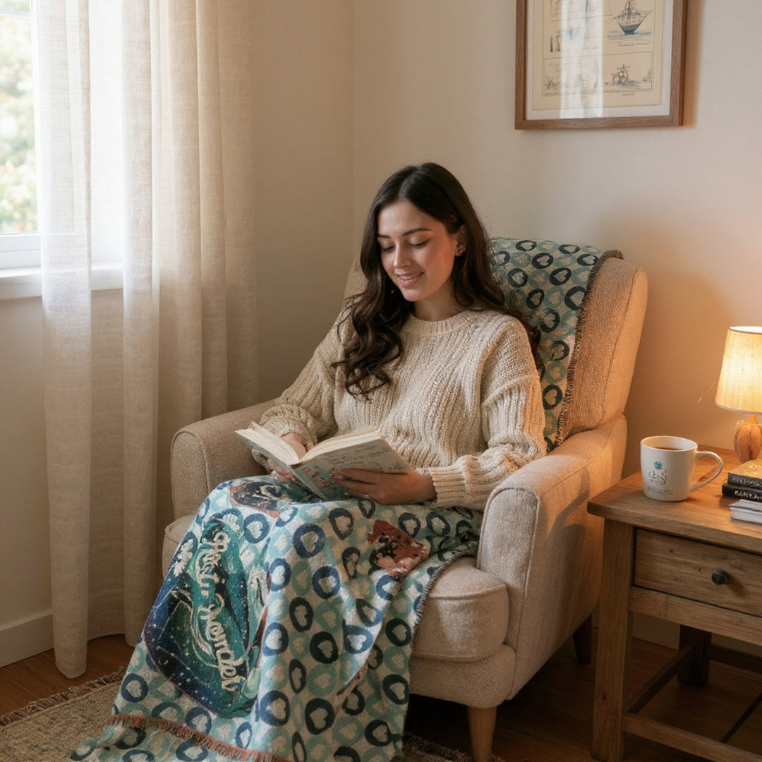 Cozy Woven Blanket – Vibrant Tapestry Throw