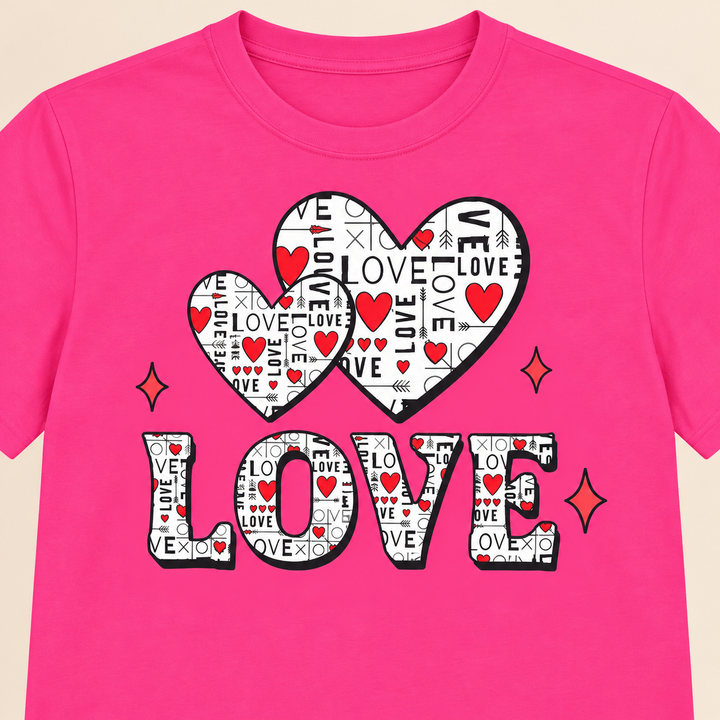 Love Heart Unisex Moisture-Wicking T-Shirt