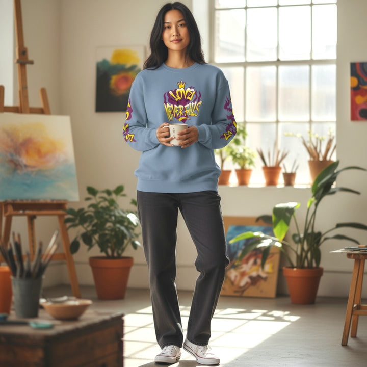 Unisex Lightweight Crewneck Sweatshirt - Love Never Fails