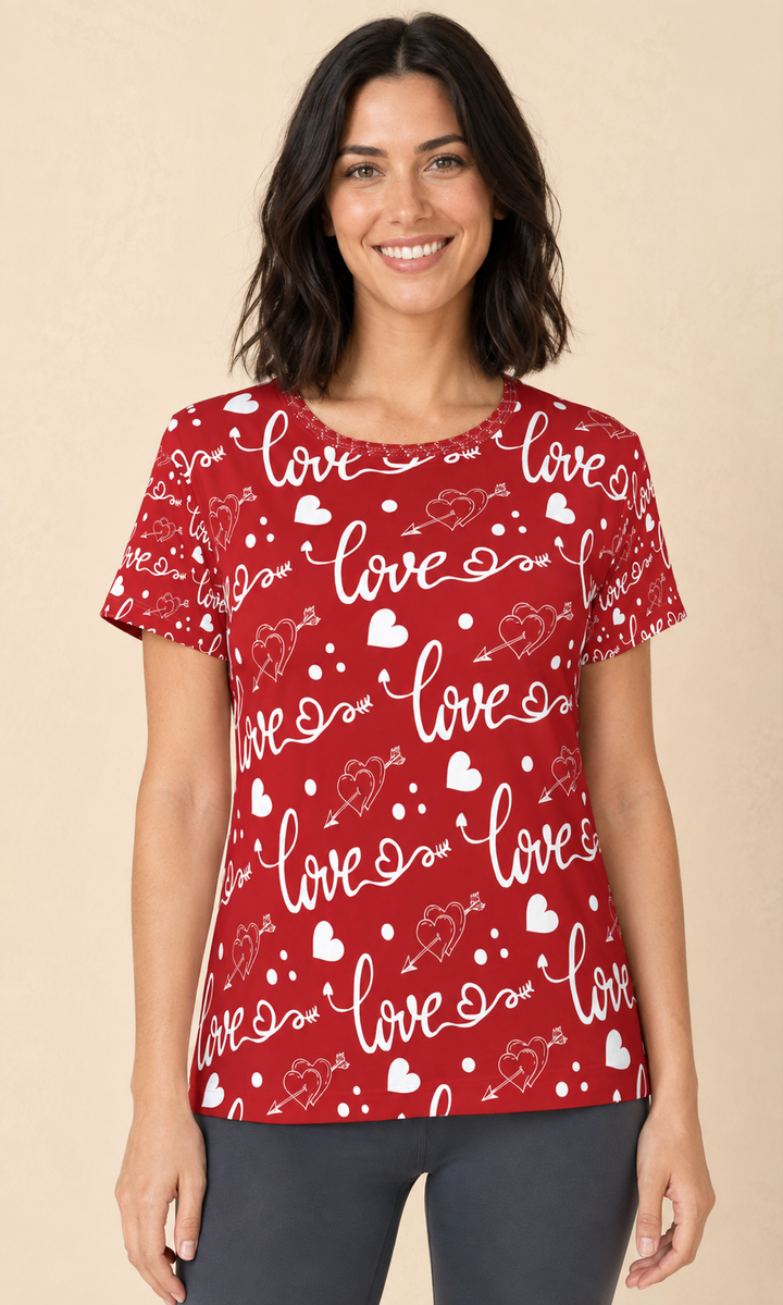 Women's Sports Jersey - Cursive Love