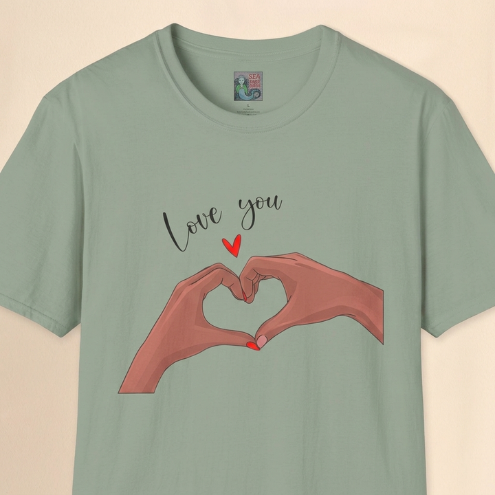 Unisex Softstyle T-Shirt - Love You Heart