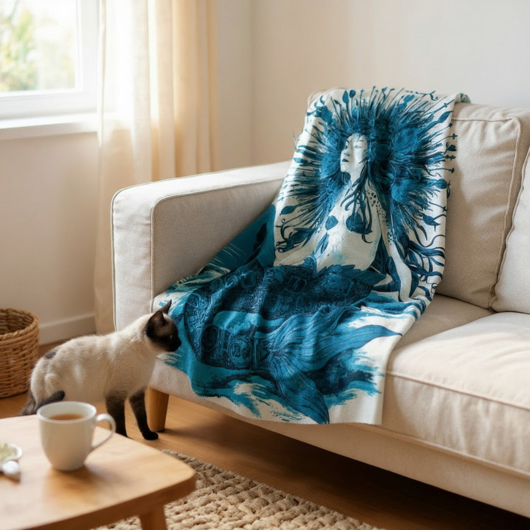 Velveteen Plush Blanket - Majestic Mermaid