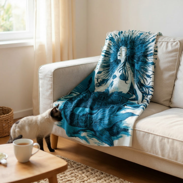 Velveteen Plush Blanket - Majestic Mermaid