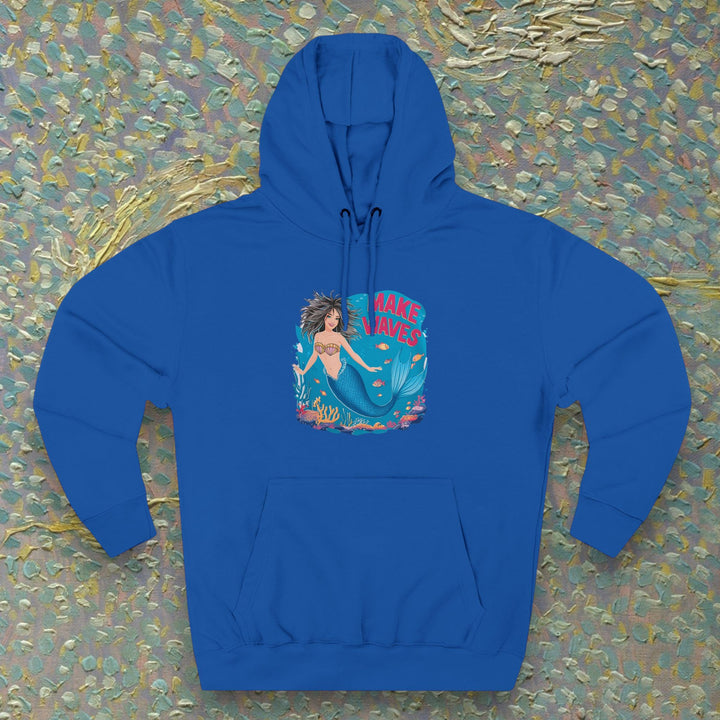 Three-Panel Fleece Hoodie - Make Waves
