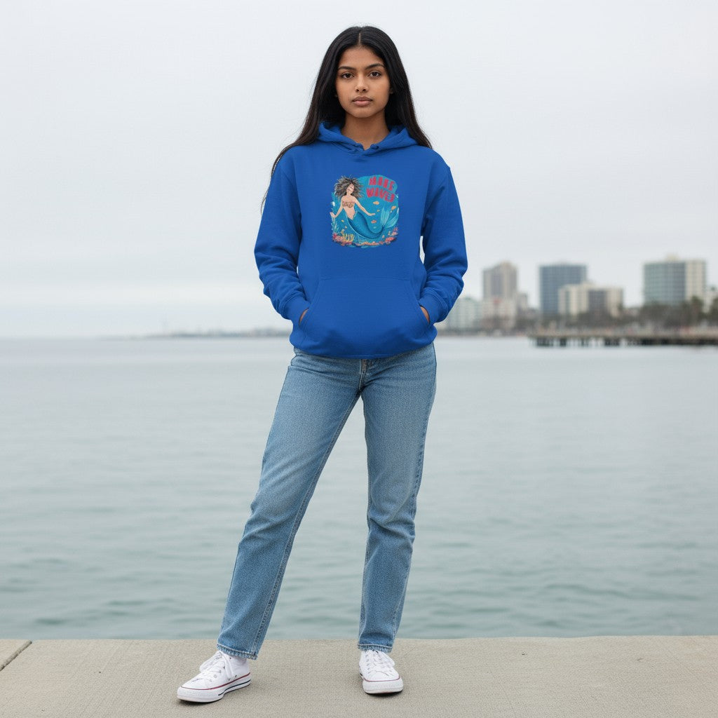 Three-Panel Fleece Hoodie - Make Waves