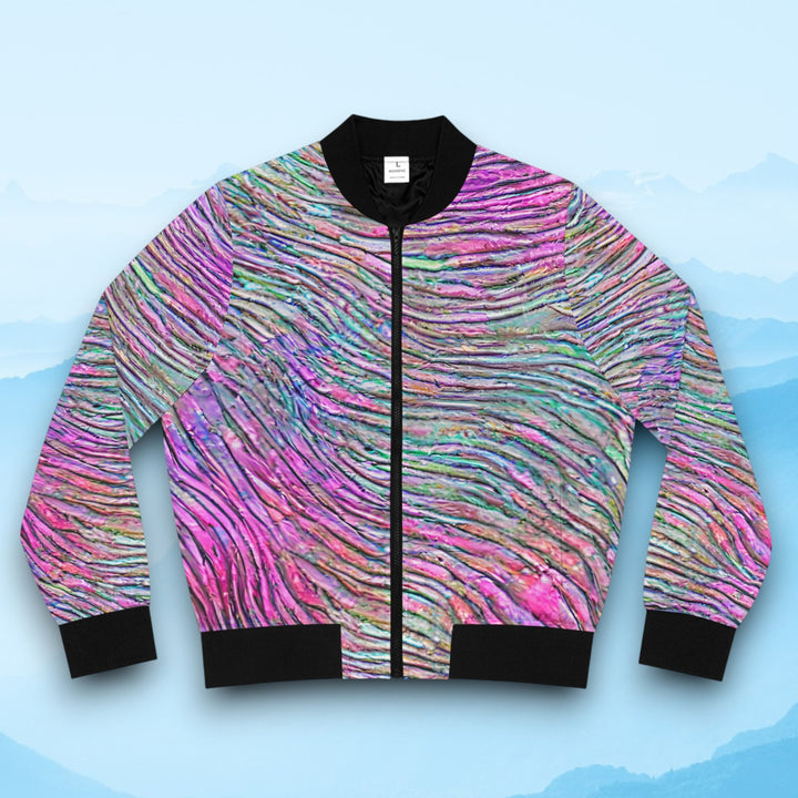 Women's Bomber Jacket - Make Mermaid Waves