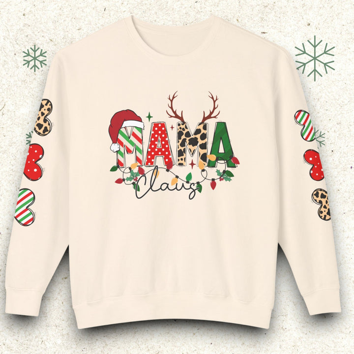 Mama Claus - Women's Lightweight Crewneck Sweatshirt