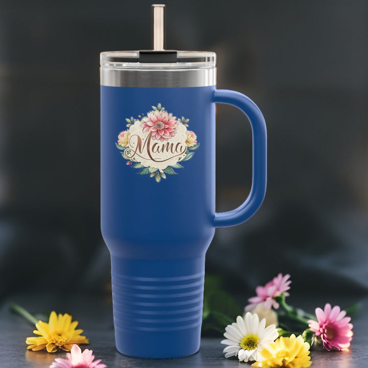 Floral Insulated Travel Mug for Moms - 40oz