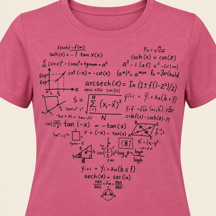 Unisex Jersey Short Sleeve Tee - Math Heart
