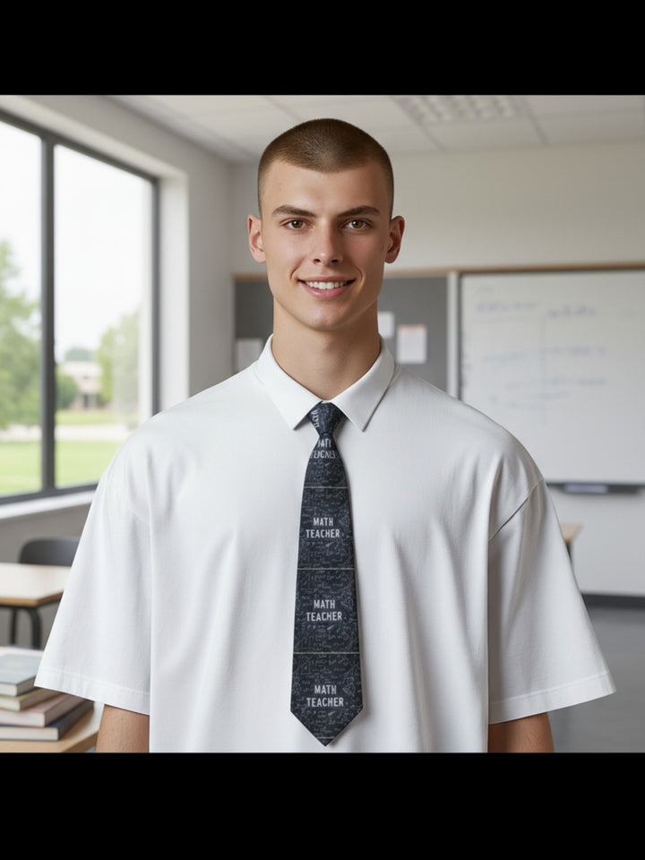 Math Teacher Necktie