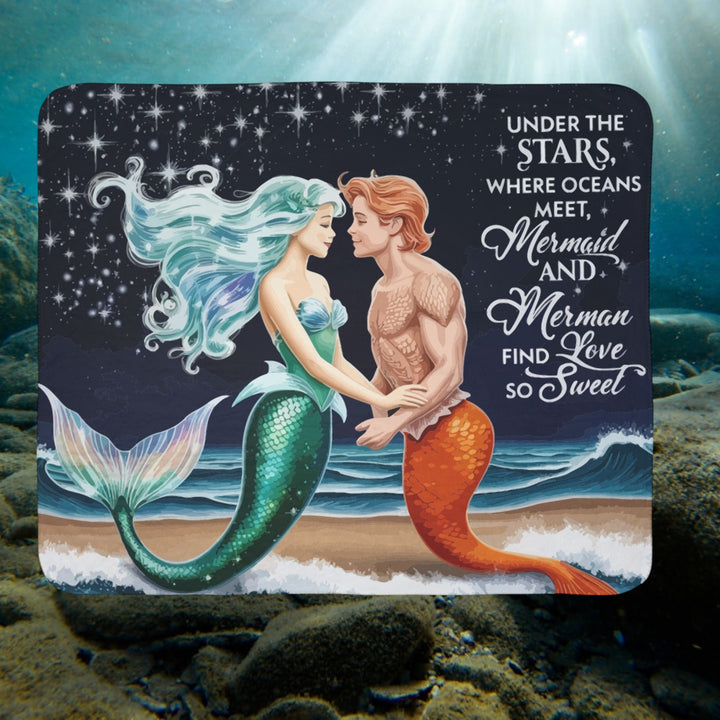 Fleece Sherpa Blanket - Mer Love