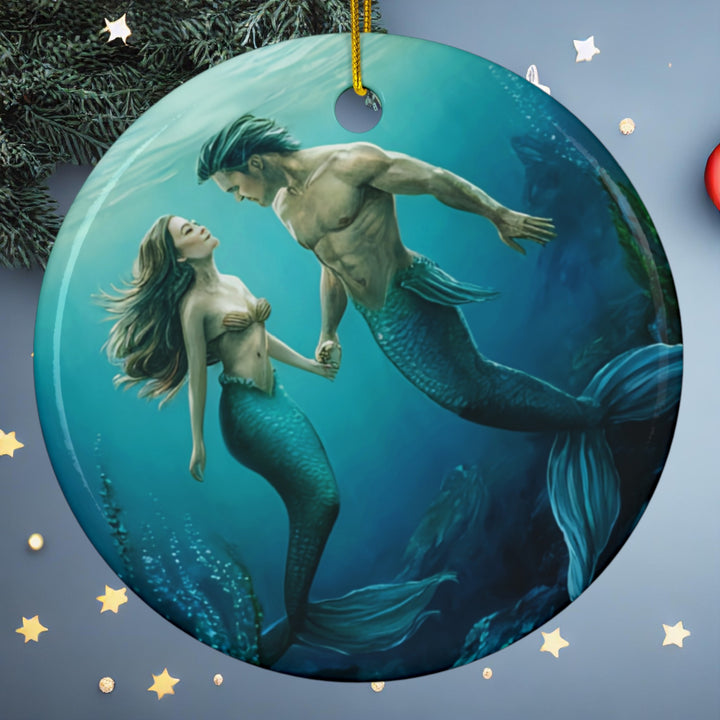 Ceramic Ornament - Mer Lovers