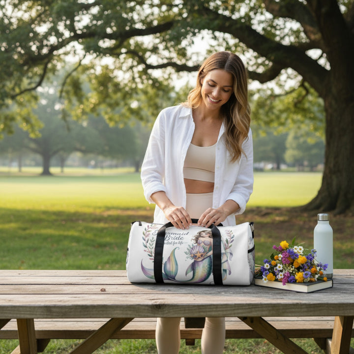Mermaid Bride Duffel Bag – Bachelorette Party & Bride-to-Be Gift