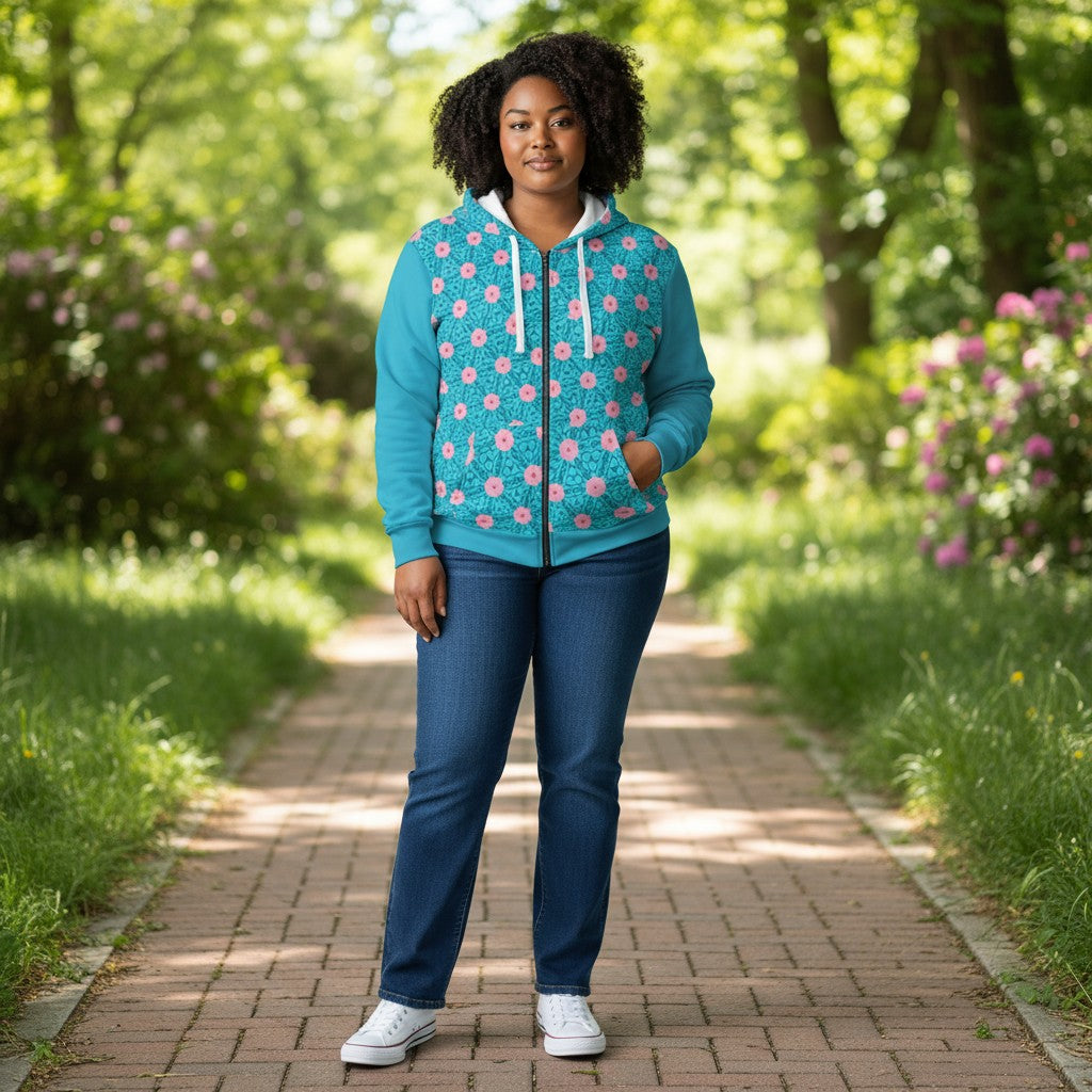 Unisex Zip Hoodie - Mermaid's Garden