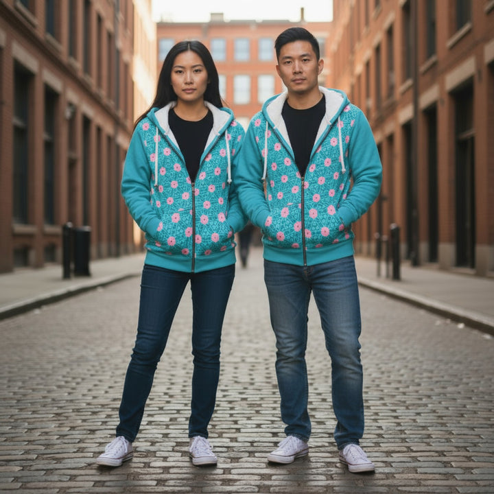 Unisex Zip Hoodie - Mermaid's Garden
