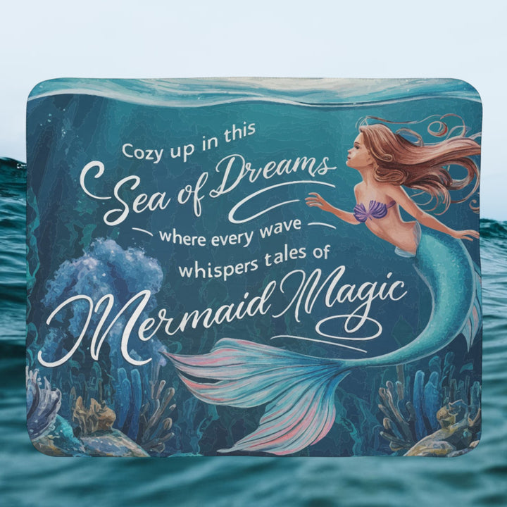Fleece Sherpa Blanket - Mermaid Magic