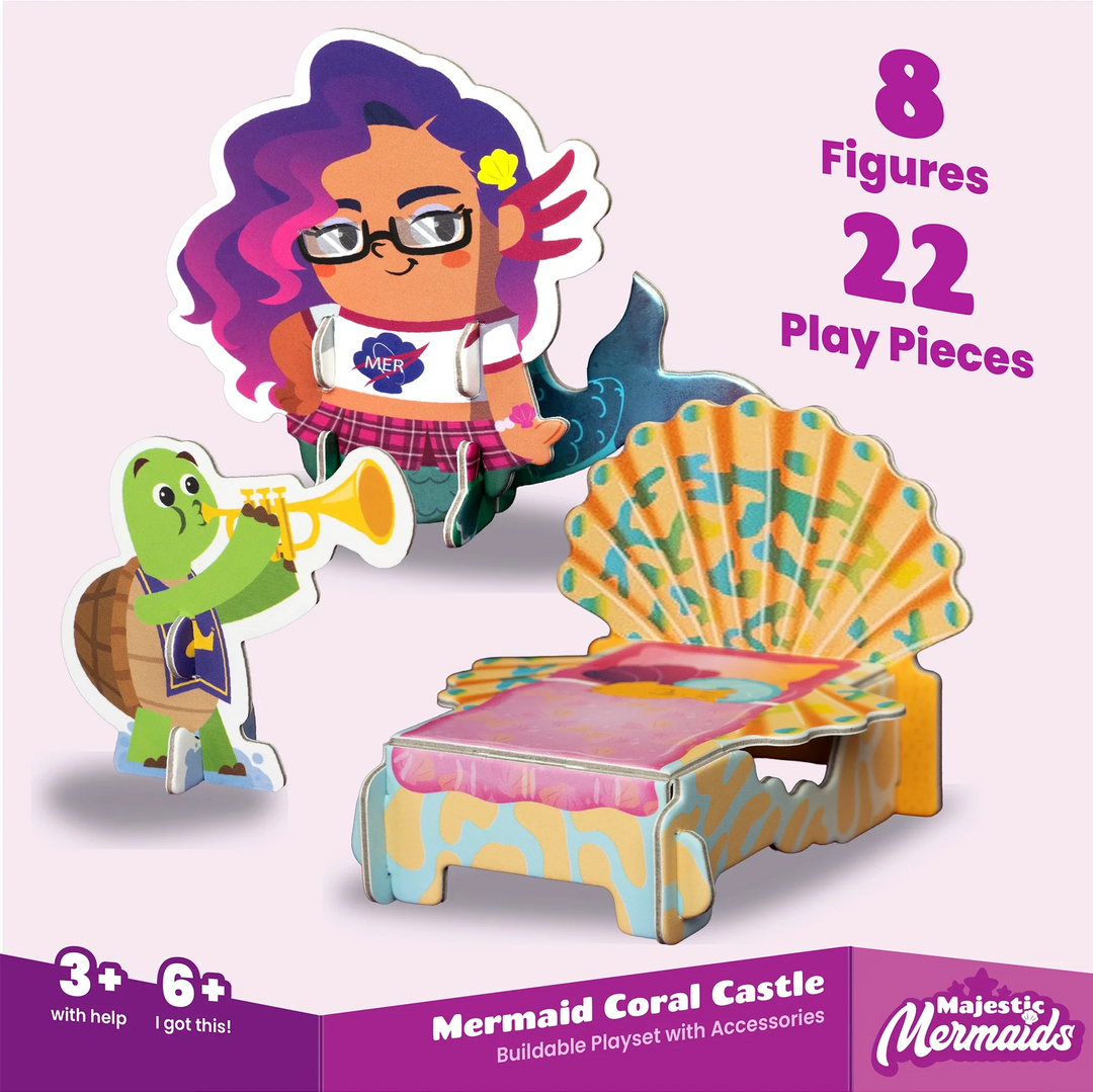 Coral Castle Mermaid Playset | Buildable Fantasy Castle Toy