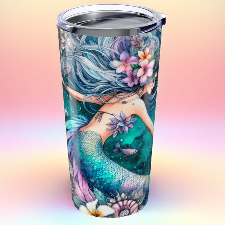 Tumbler 20oz - Mer Flowers