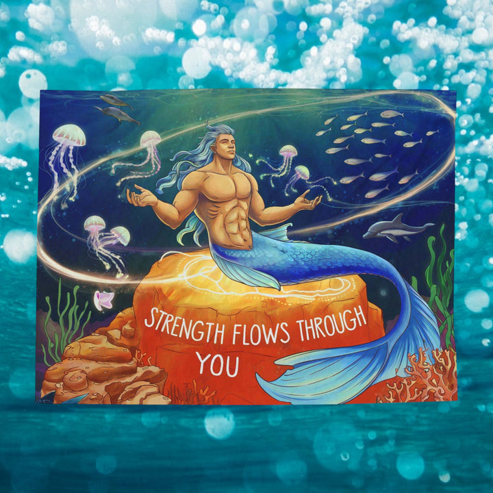 Merman Velveteen Plush Blanket