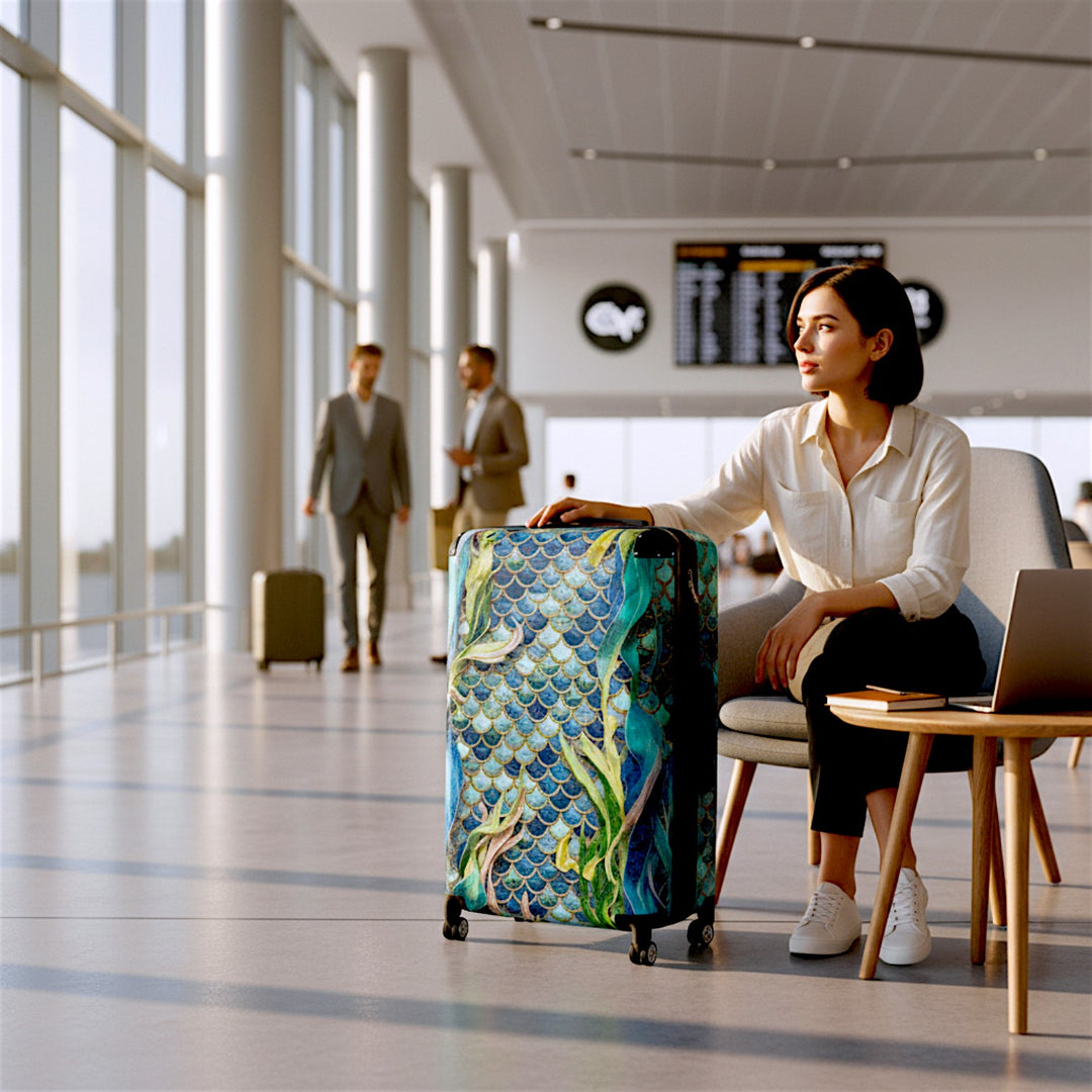 Mermaid Scale Party Suitcase