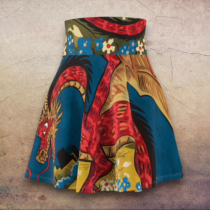 Mexican Dragon Skater Skirt