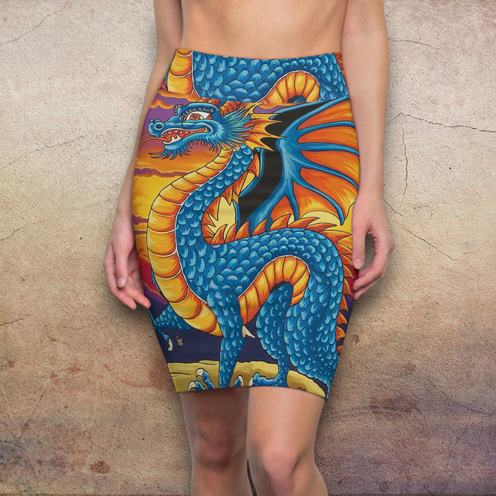 MexiDragon Pencil Skirt