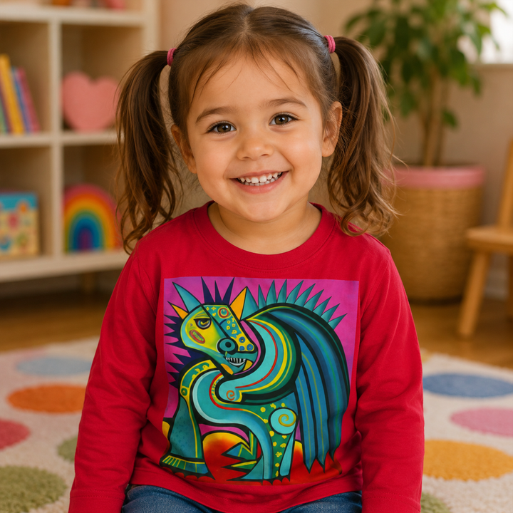 Toddler Long Sleeve Tee - Mod Dragon