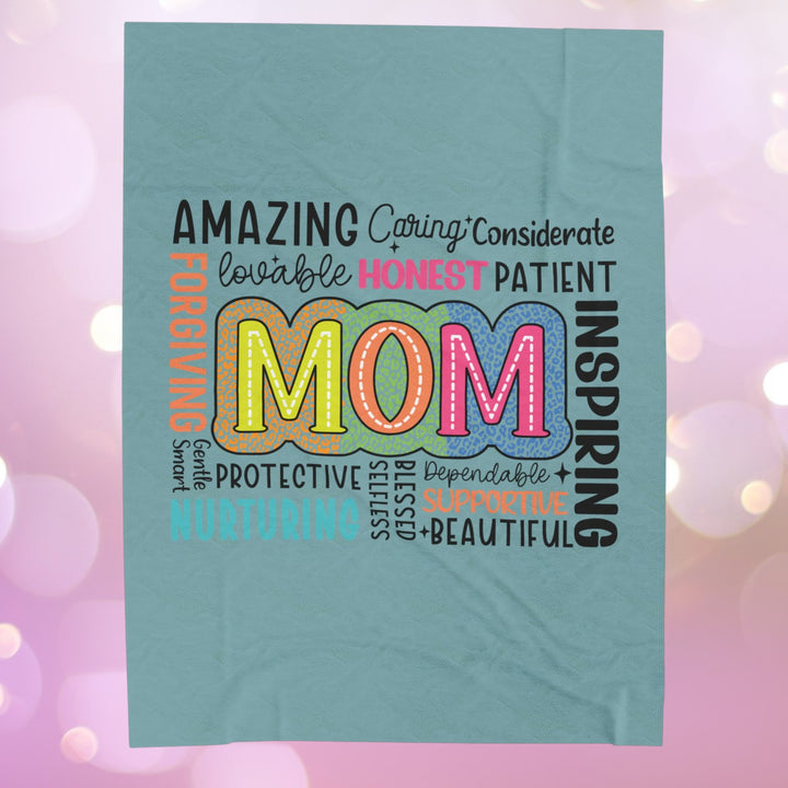 Mom Appreciation Velveteen Plush Blanket - Soft & Cozy Gift for Mother's Day