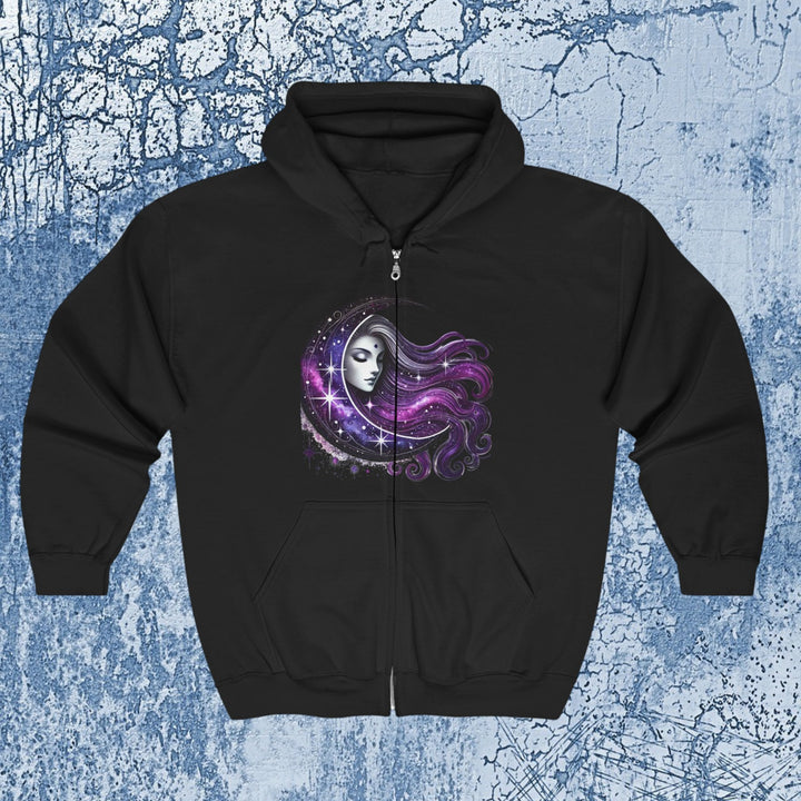 Moon Goddess - Unisex Heavy Blend™ Full Zip Hooded Sweatshirt