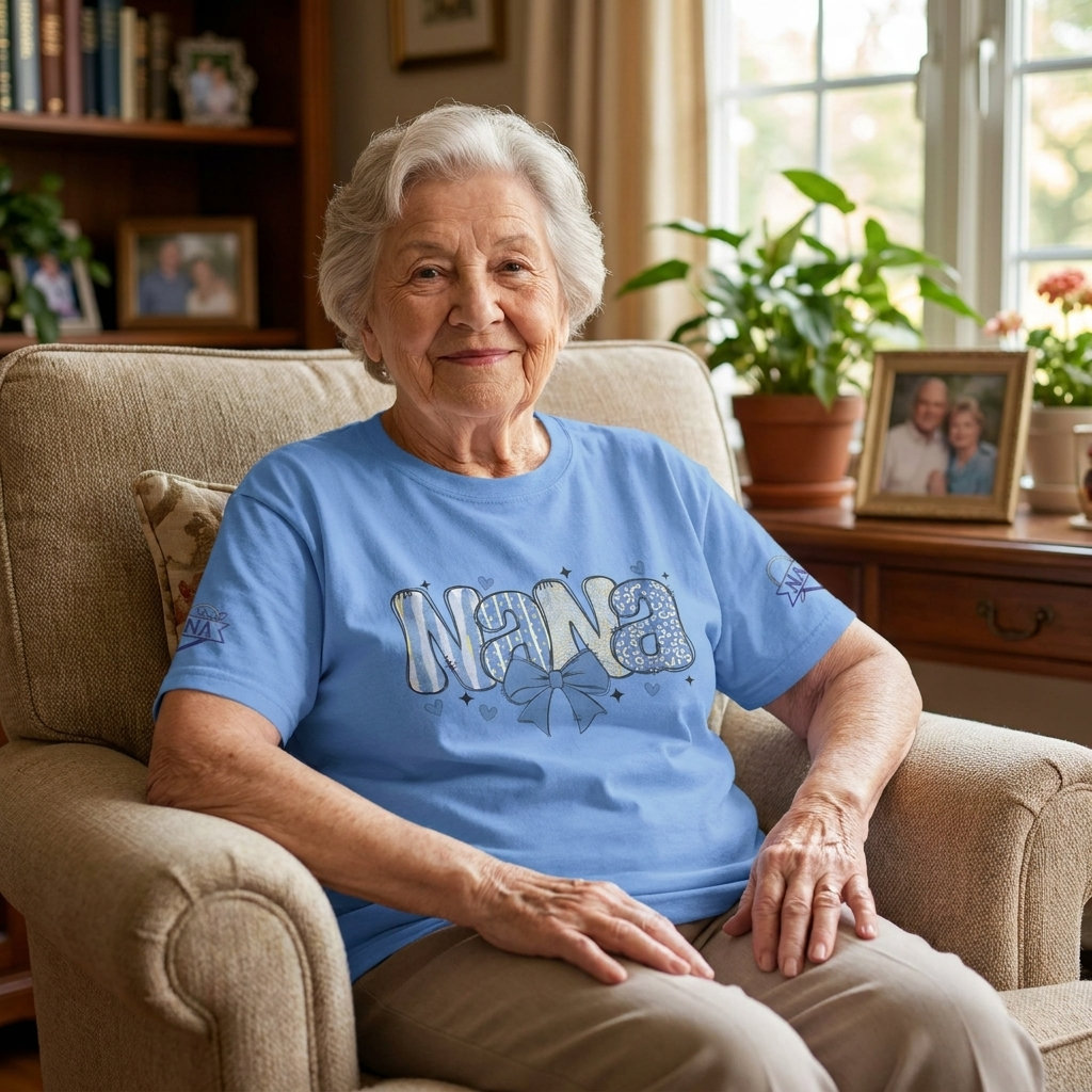 Nana Heavy Cotton Tee - Cute Gift for Grandmothers
