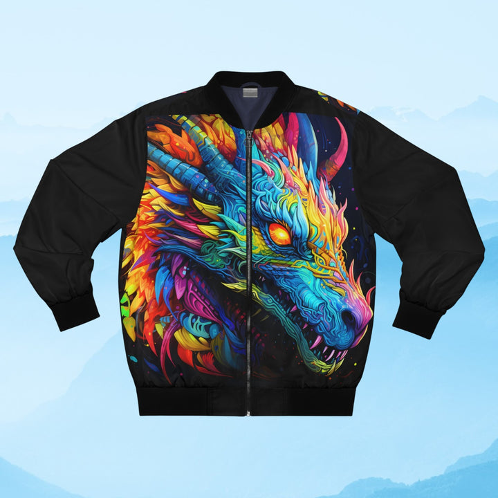 Men's Bomber Jacket  - Neon Dragon
