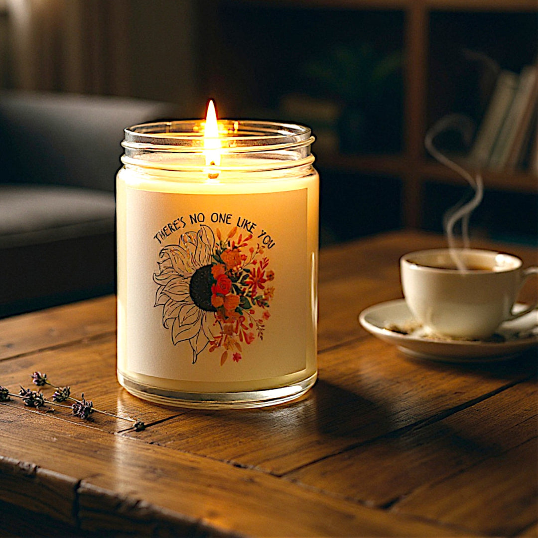 Scented Coconut Apricot Candles (4oz, 9oz) - There is no one like you