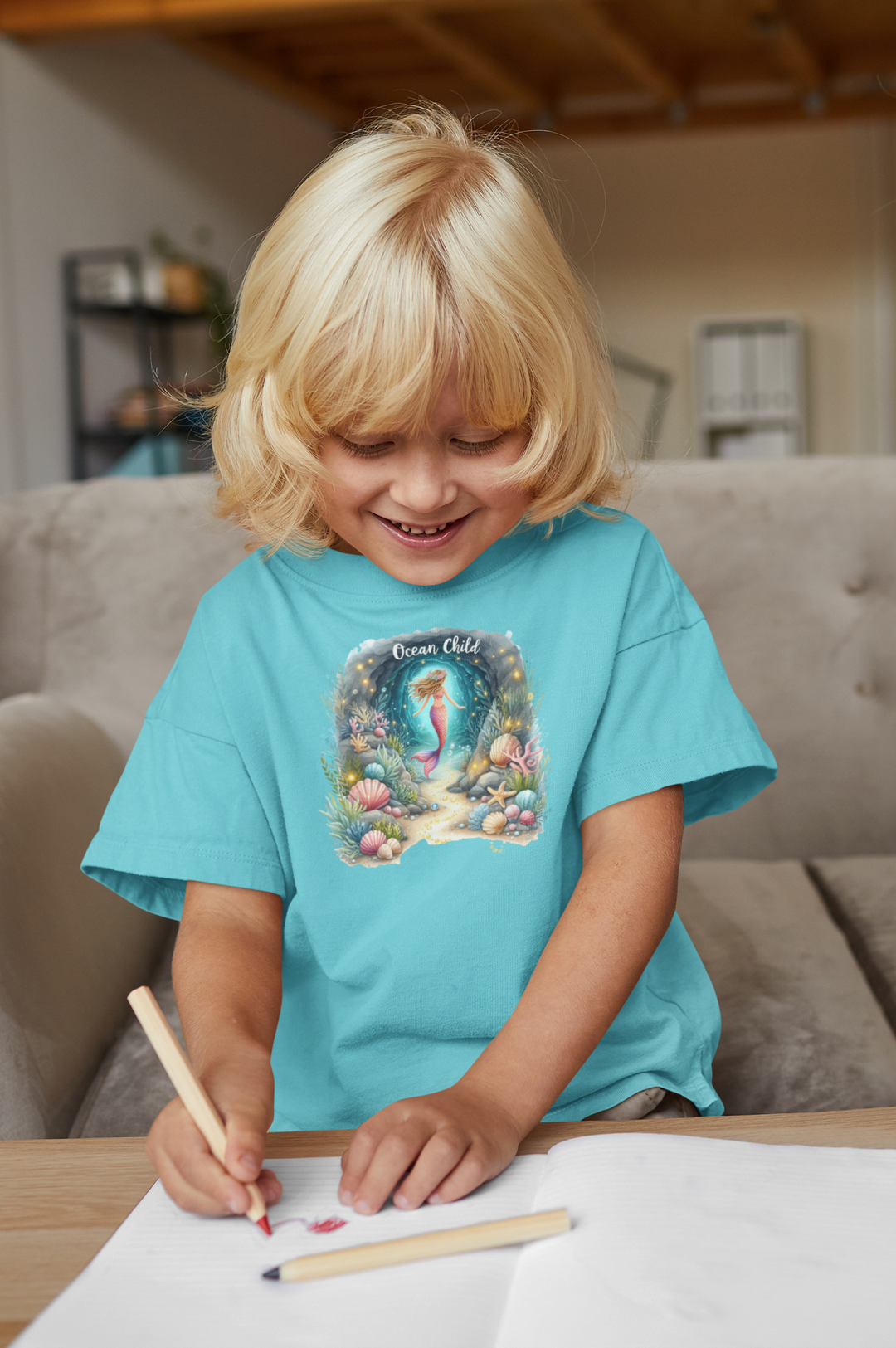 Youth Midweight Tee - Ocean's Child