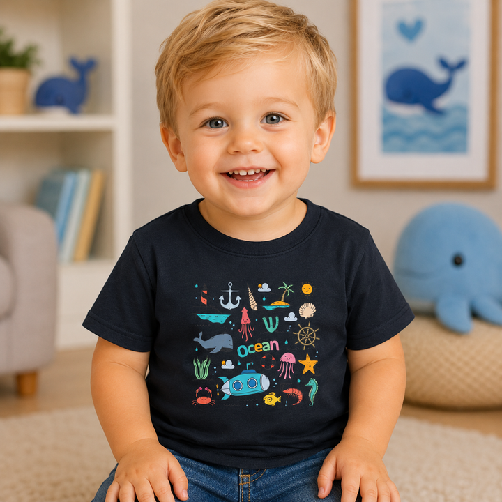Underwater Adventure Doodle Design Infant Tee