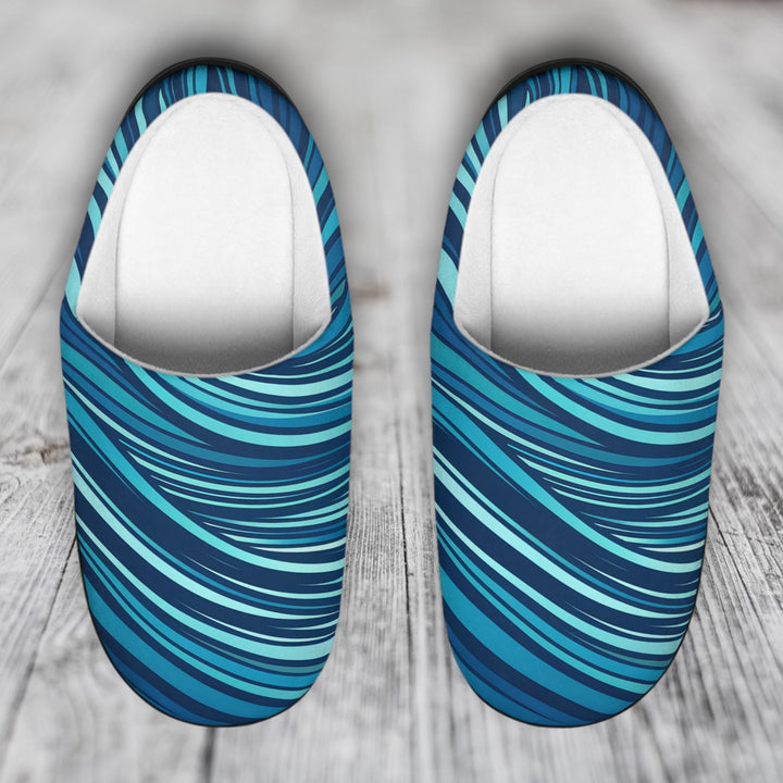 Women's Indoor Slippers - Ocean Waves
