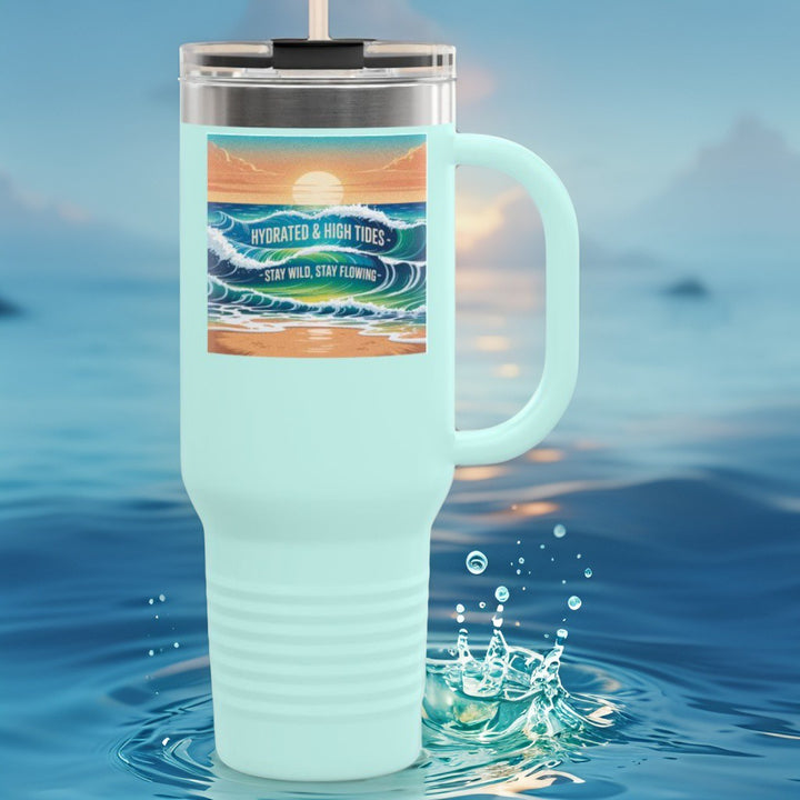 Ocean Wave Insulated Travel Mug, 40oz
