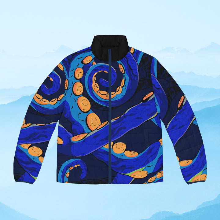 Men's Puffer Jacket - Octopus Delight