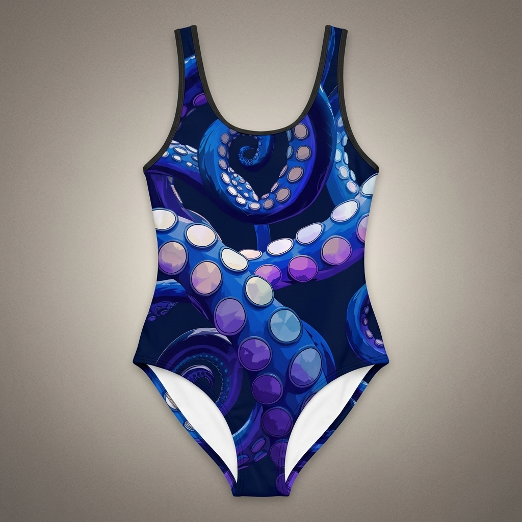 Vintage Swimsuit - Octopus Delight