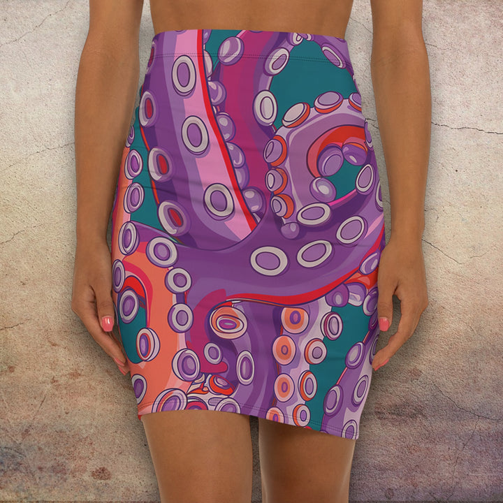 Color Me Octopus Pencil Skirt
