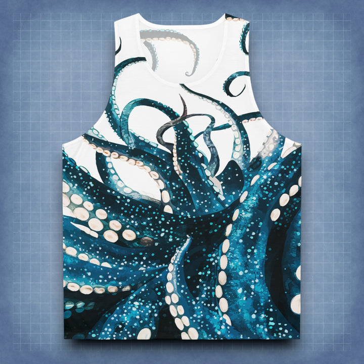 Deep Sea Octopus Unisex Tank Top | Ocean-Inspired Summer Wear
