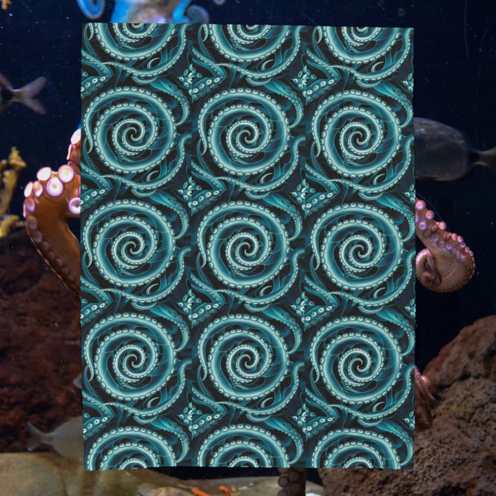 Velveteen Plush Blanket - Octopus Delight
