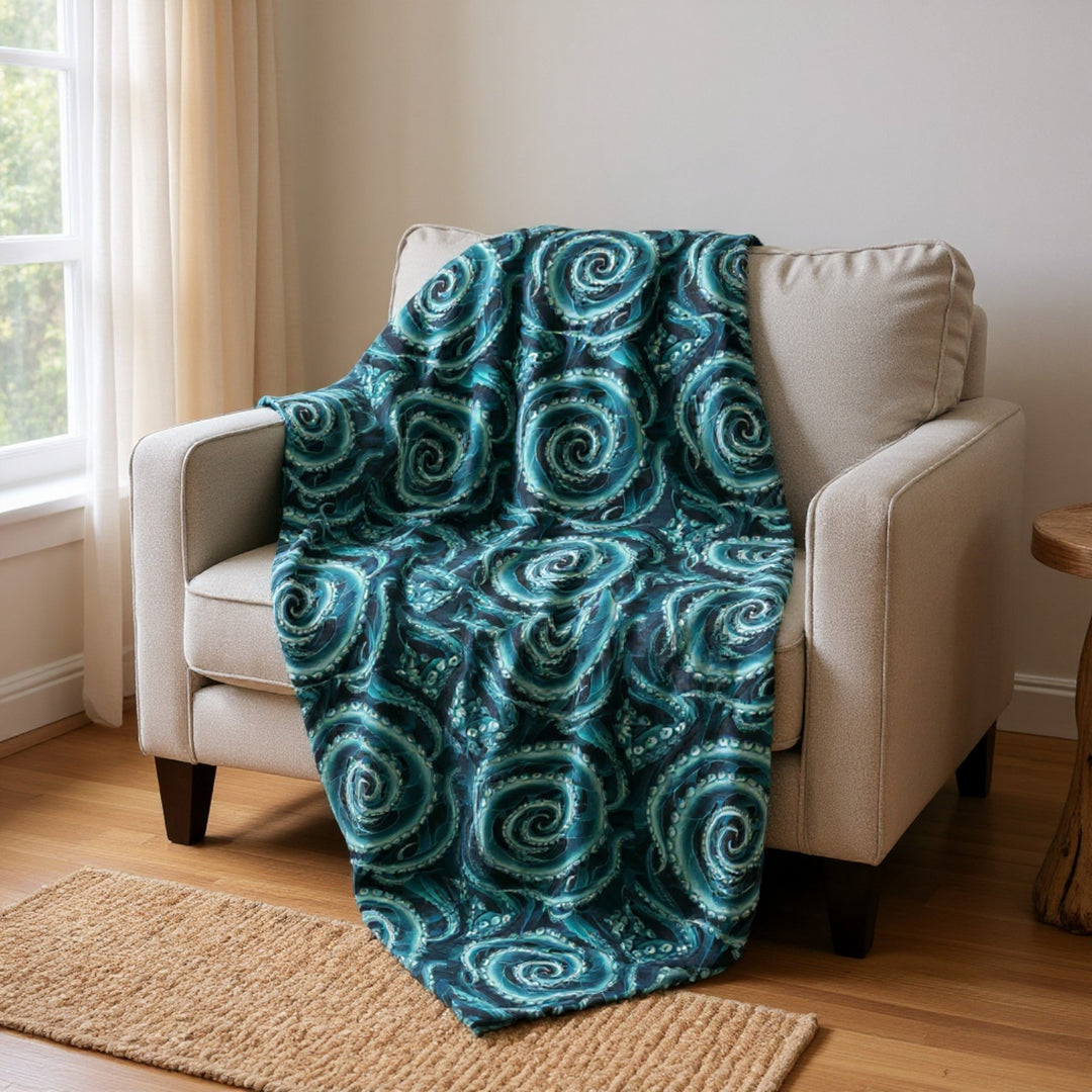 Velveteen Plush Blanket - Octopus Delight