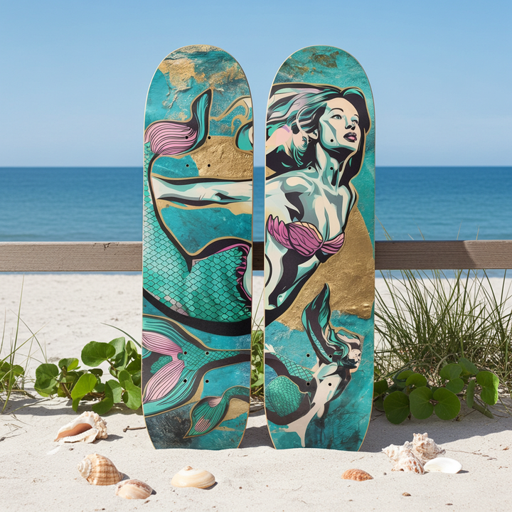 2 Skateboard Series Art - Mermaid Forward