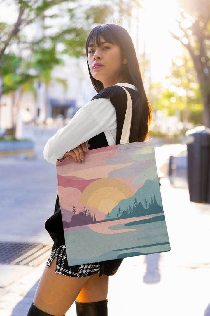 Tote Bag - Pastel Scene