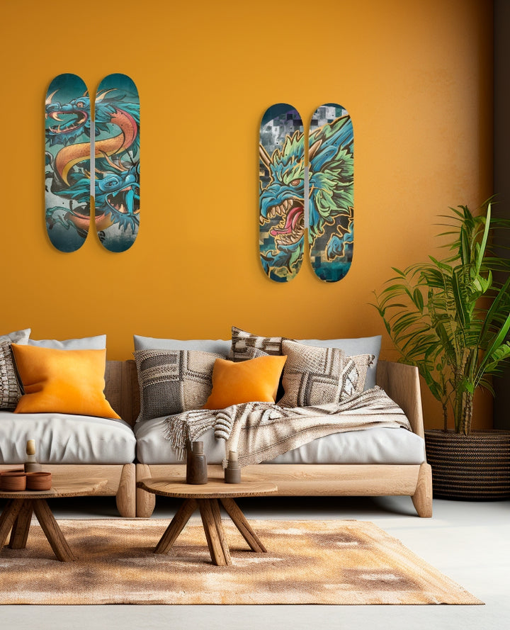 2 Skateboard Series Art - Dragons Roar