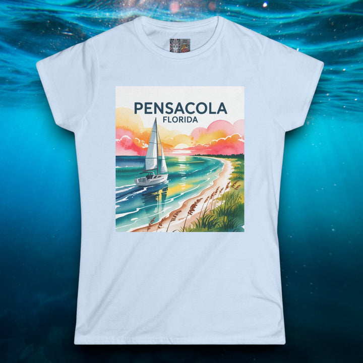 Pensacola Florida Women's Softstyle Tee - Relaxed Beach Vibe T-Shirt
