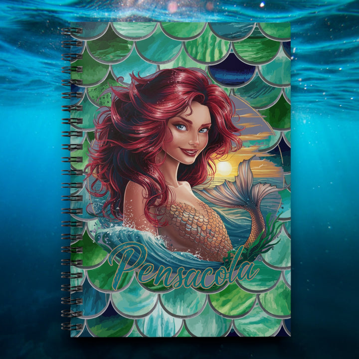 Spiral Notebook - Ruled Line - Pensacola Mermaids