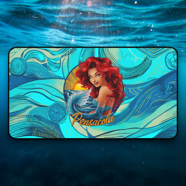 Desk Mat - Pensacola Mermaid
